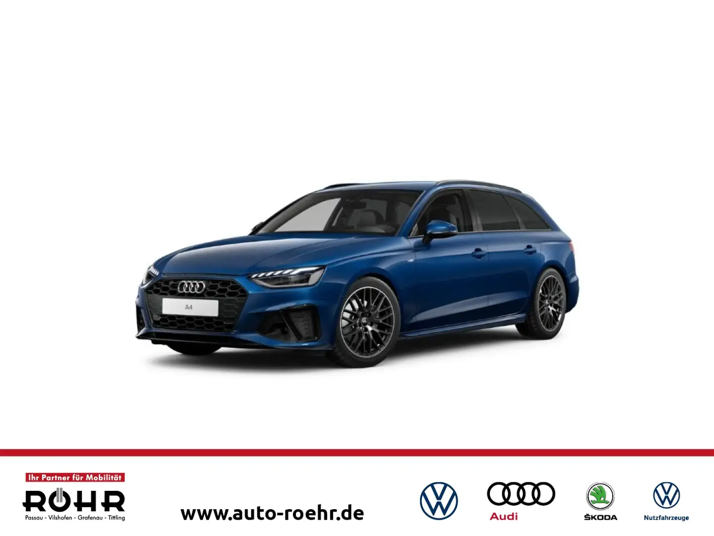 Audi A4 Avant S Line (AHK.NAVI.PDC PLUS.MATRIX LED.SHZ v+h Blau - 1