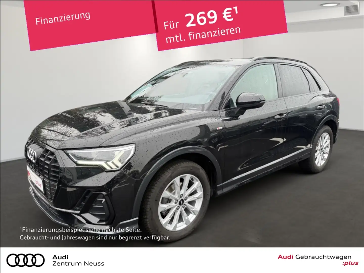 Audi Q3 35 TFSI S line Zwart - 1
