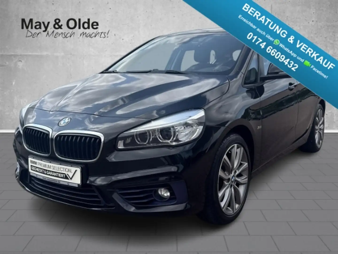 BMW 216 Active Tourer d Sport Line LED Navi Sitzhzg Negro - 1