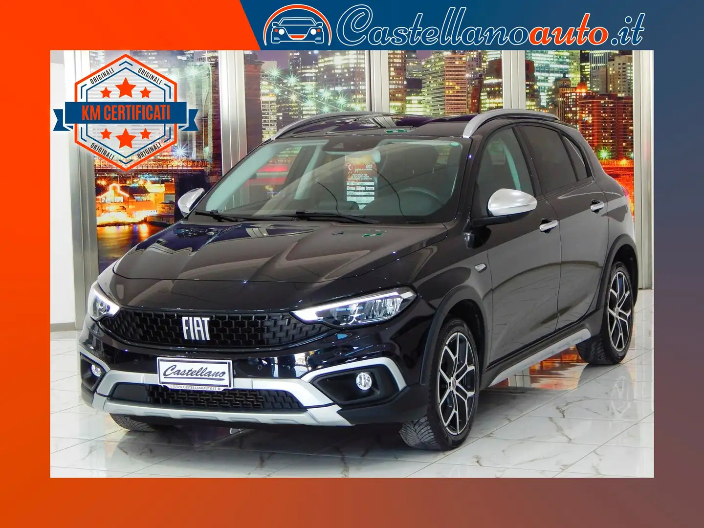 Fiat Tipo 5p 1.6 mjt Cross S&S NAVIGATORE-PARK-RADAR-LED Nero - 1