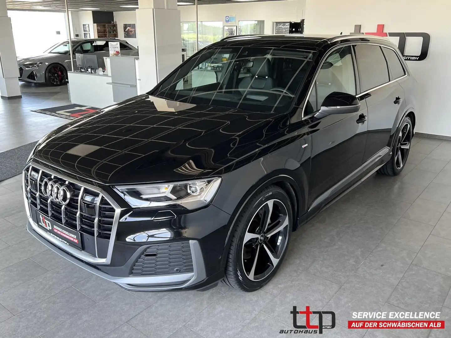 Audi Q7 50 TDI S-line qu.AHK 21-Alu LUFT Head-UP Schwarz - 1