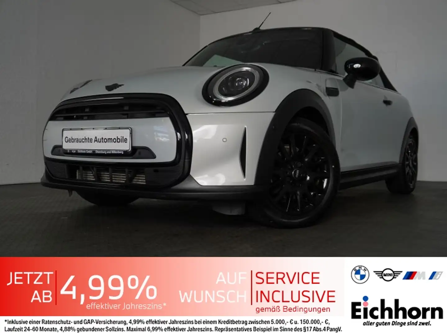 MINI Cooper Cabrio *SPORTSITZE.NAVI.RFK.LED-SW.PDC* Silber - 1