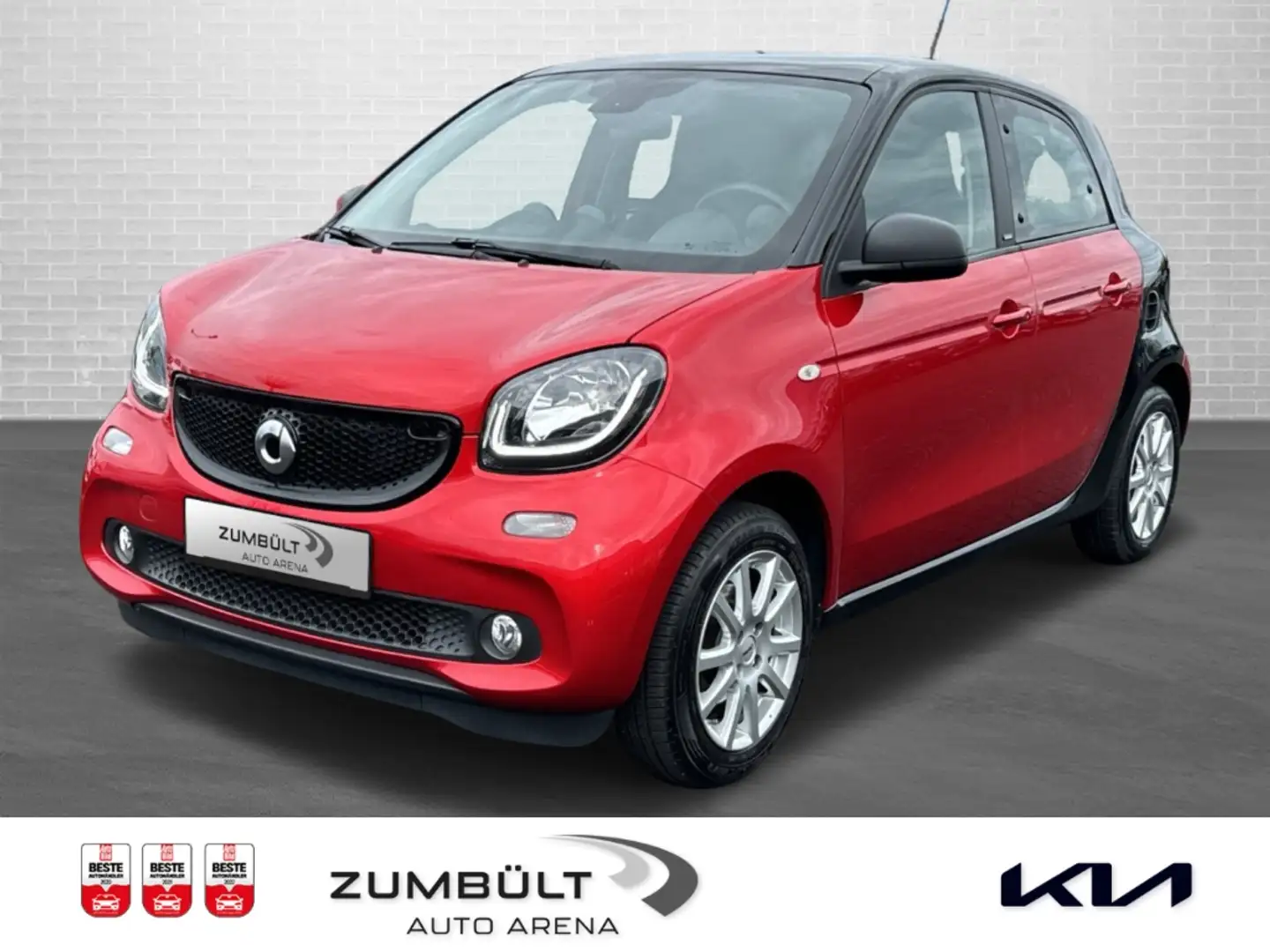 smart forFour passion + Klima + Panoramadach + PDC + Rojo - 1