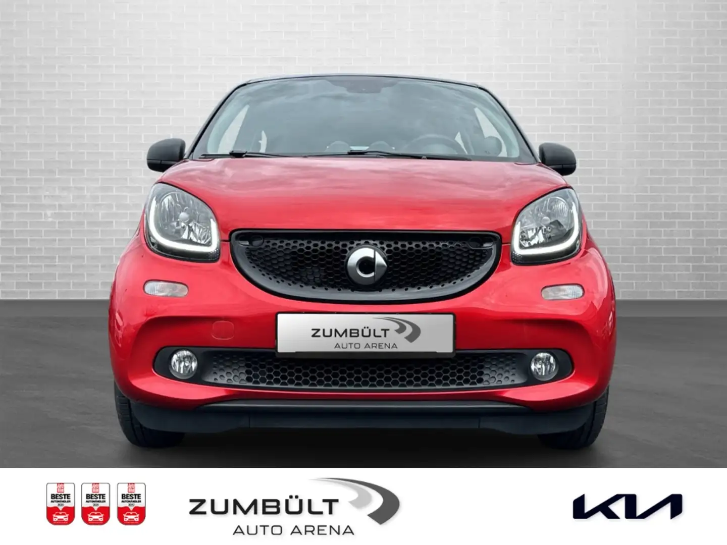 smart forFour passion + Klima + Panoramadach + PDC + Rood - 2