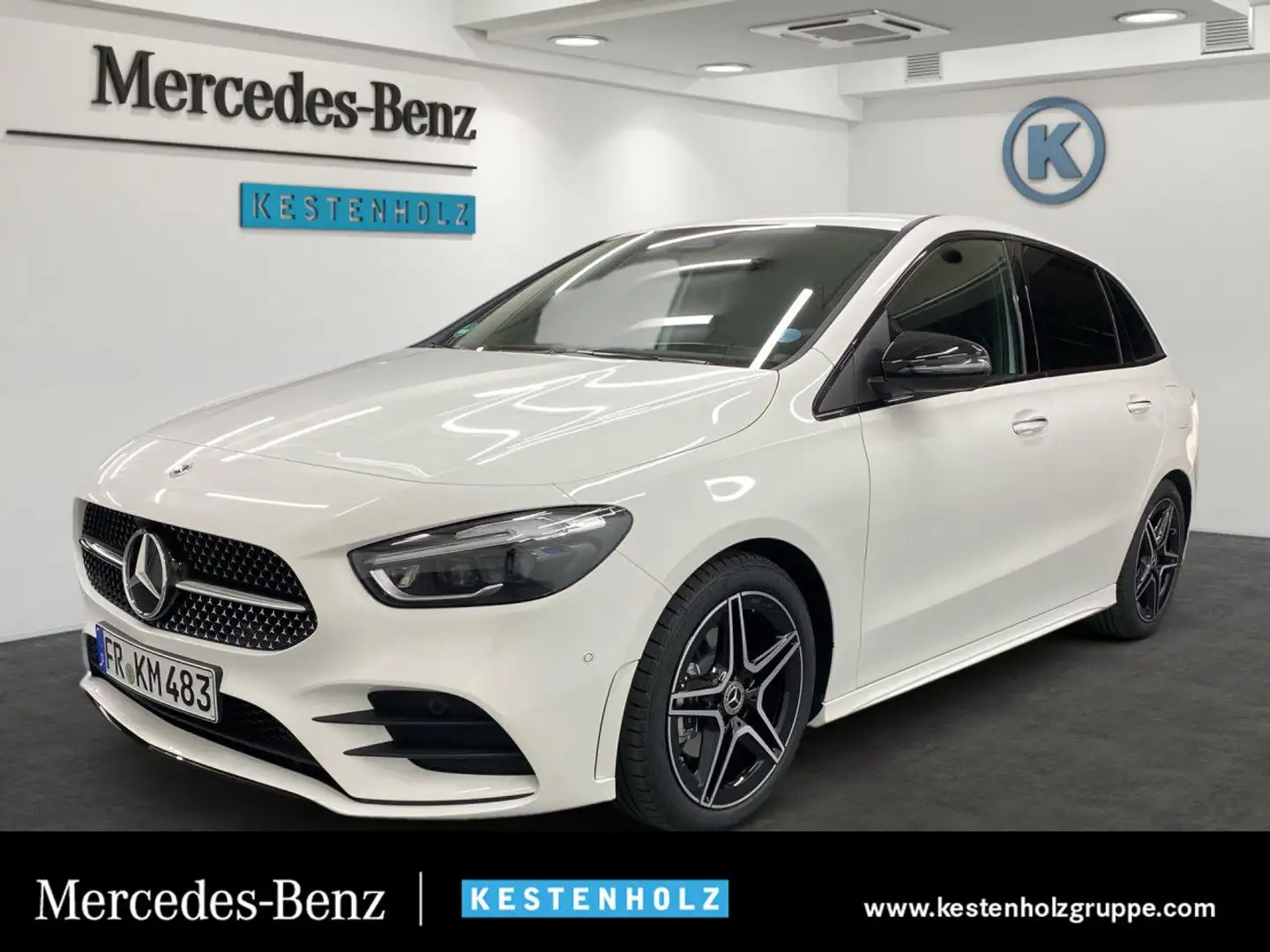 Mercedes-Benz B 200 AMG+AHK+HANDS-FREE+MULTIBEAM+PARK+DISTR Weiß - 1