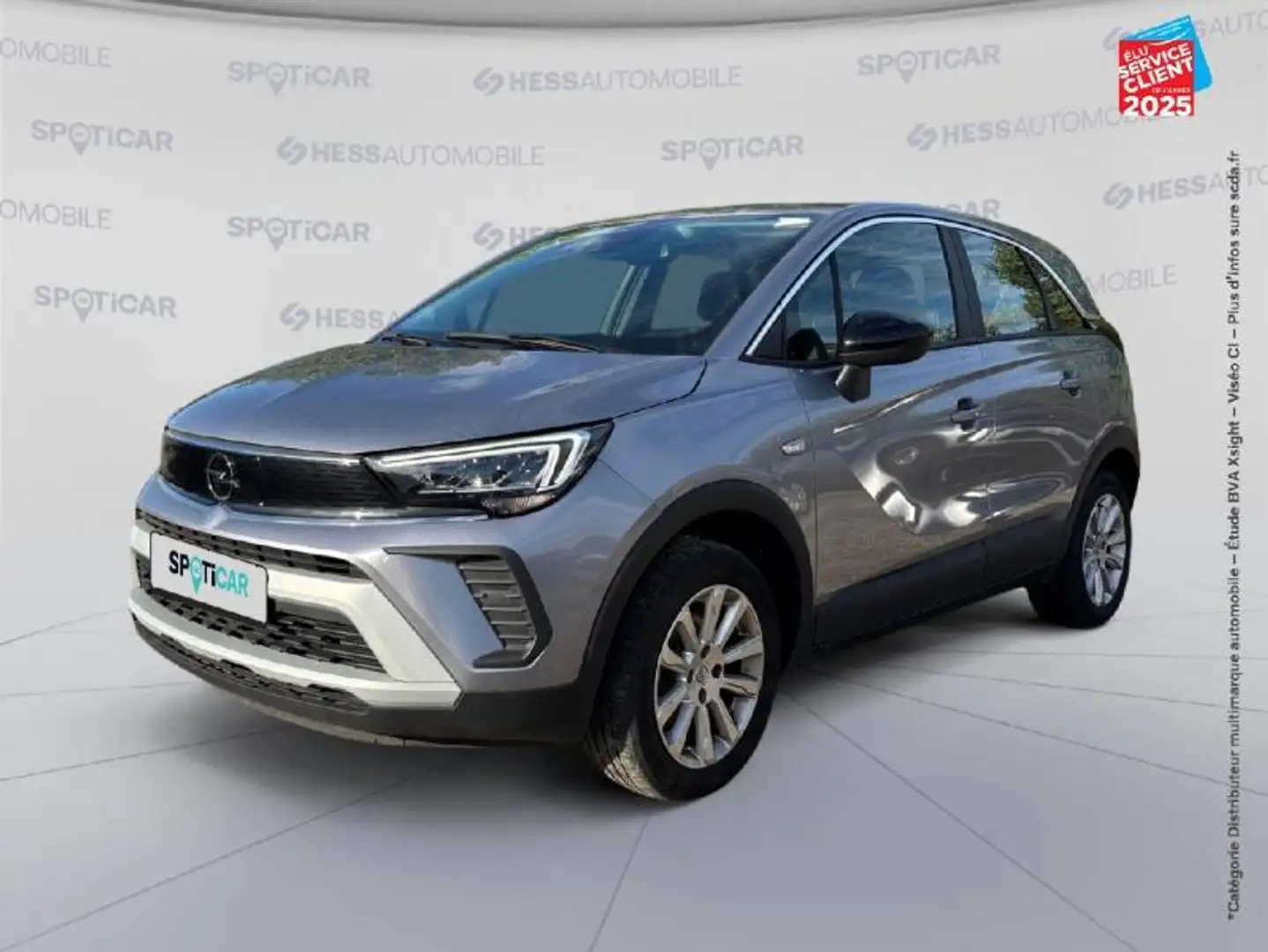 Opel Crossland 1.2 Turbo 110ch Elegance Business Grijs - 1