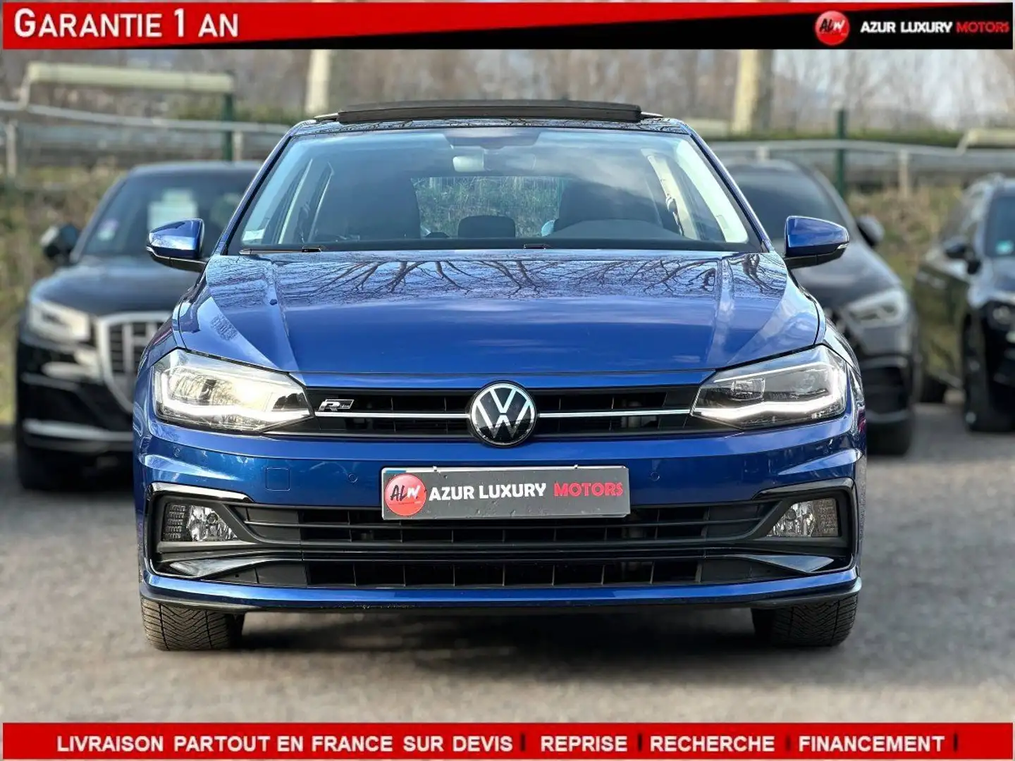 Volkswagen Polo VI 1.0 TSI 110ch R-Line DSG7 Blau - 2