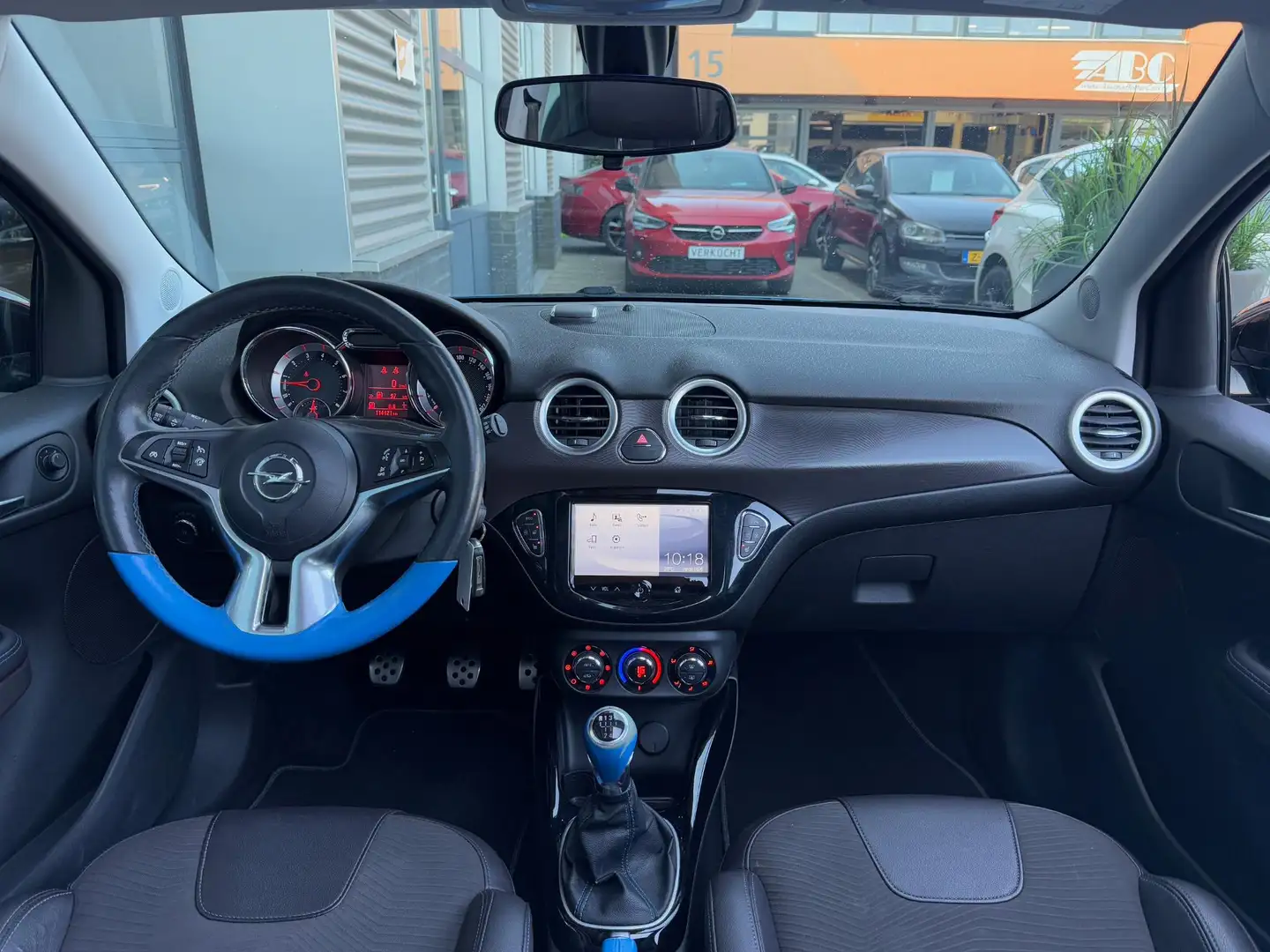 Opel Adam 1.0 Turbo Rocks Cabrio Cruise PDC Blauw - 2