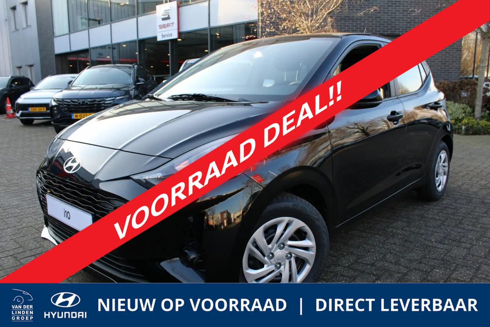 Hyundai i10 1.0 Comfort | Navi | Camera | Parkeersensoren | 4 Zwart - 1