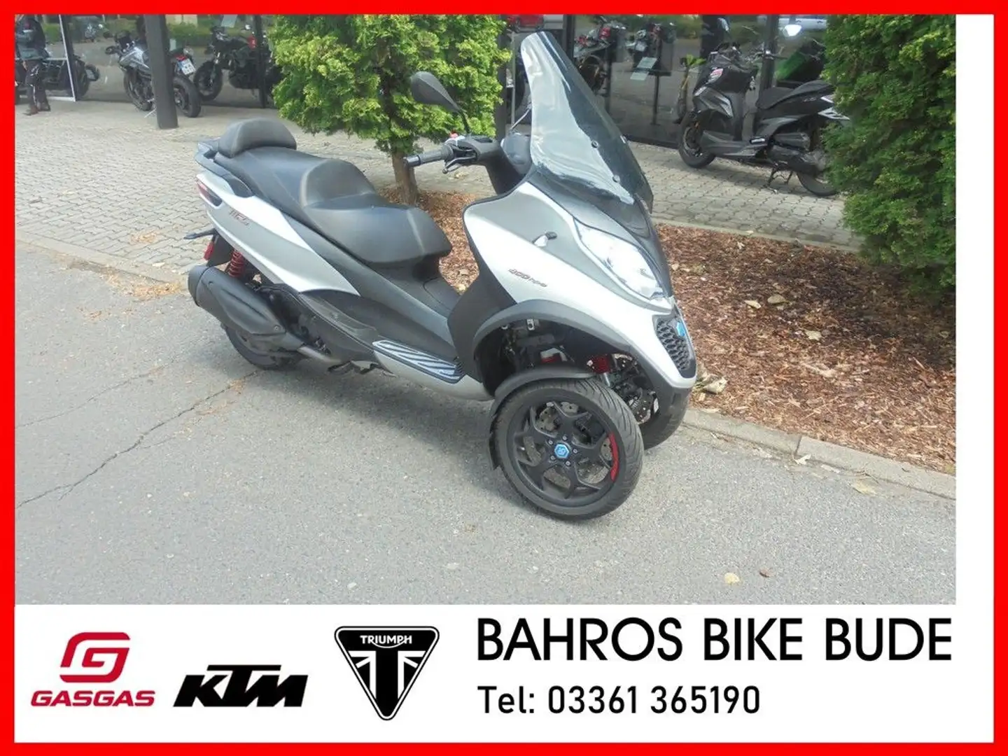 Piaggio MP3 400 hpe  PKW Fahrerlaubnis Grau - 1