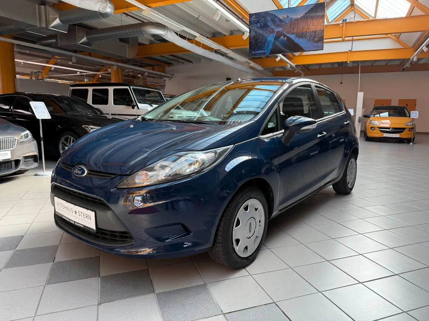 Ford Fiesta |Rentner|1.Hand|Isofix|CD|AUX|nur 45.700km Синий - 2