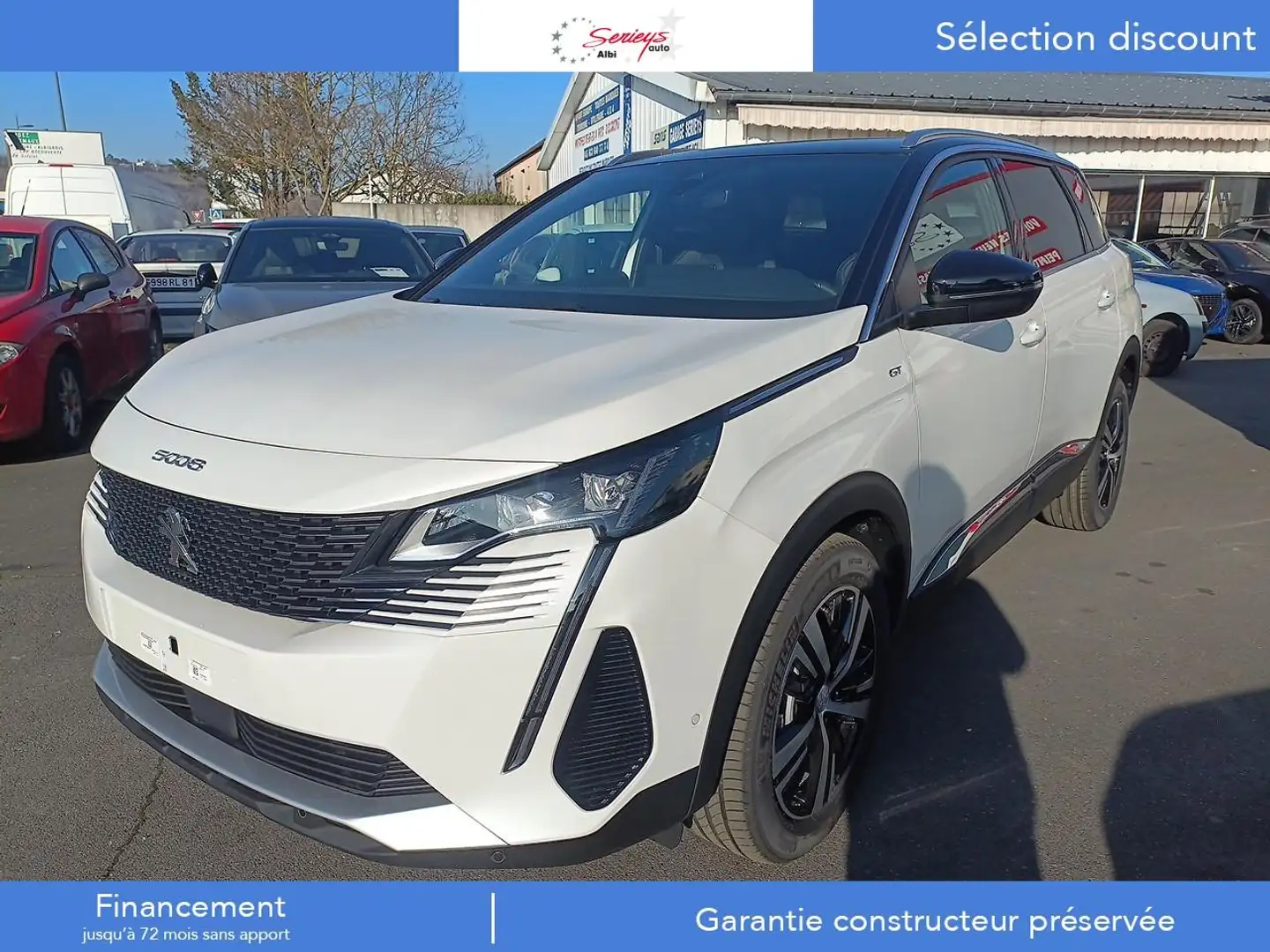 Peugeot 5008 GT BlueHDi 130 EAT8 7 PLACES Blanc - 1