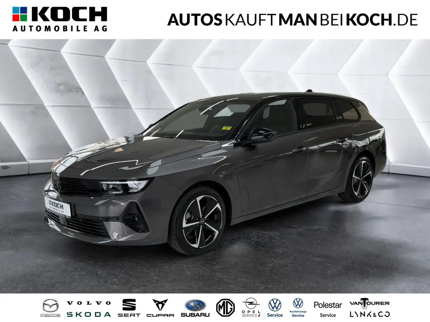Opel Astra ST 1.2 Turbo GS AHK LED PDC SHZ LHZ NAV KAM Grau - 1