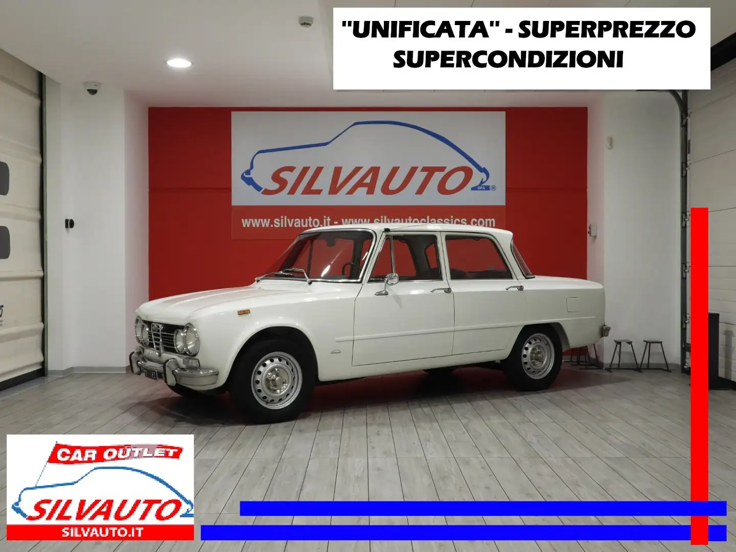 Alfa Romeo Giulia SUPER 1300 TIPO 115.09 ”UNIFICATA” (1973) Biały - 1