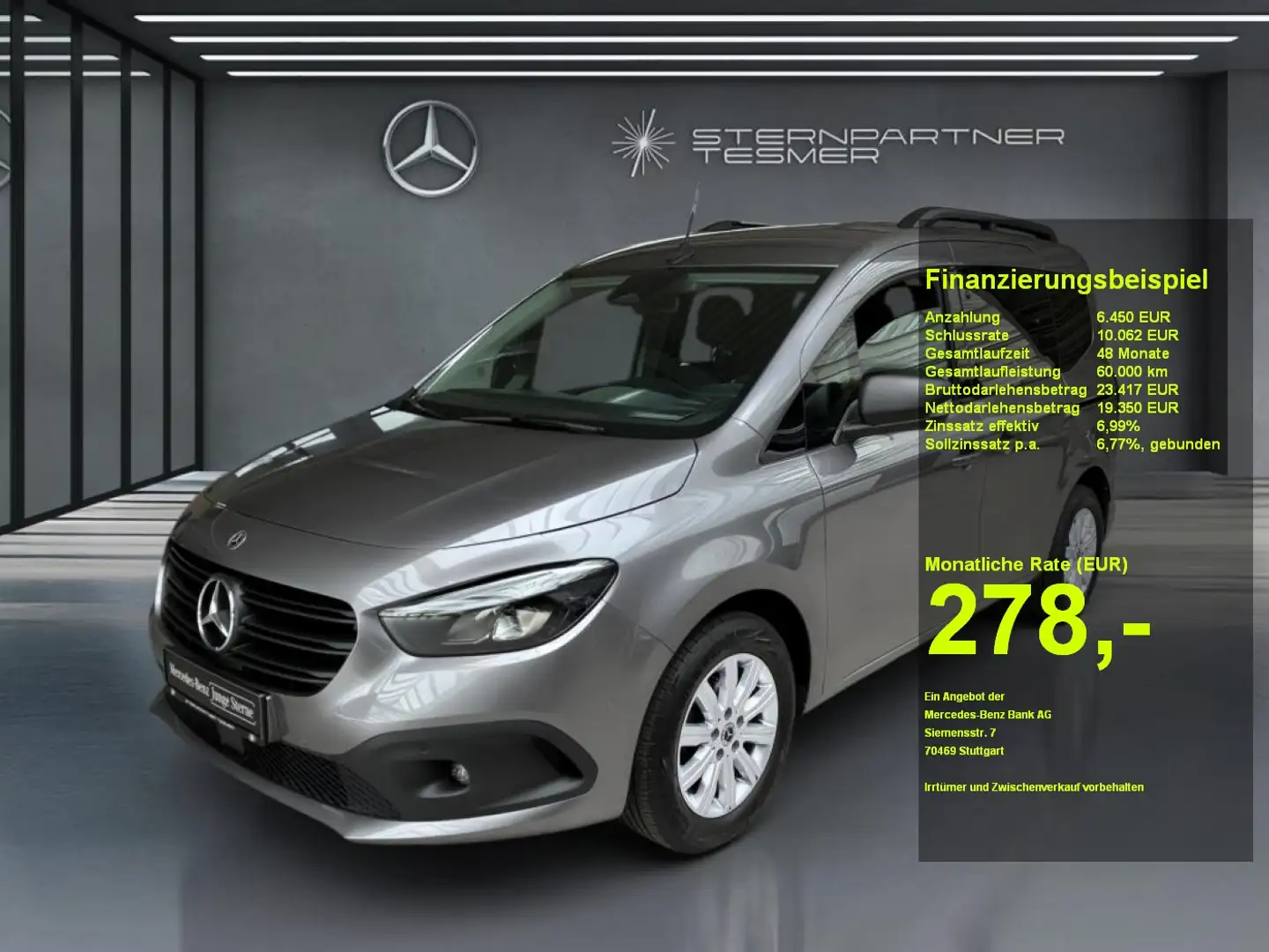 Mercedes-Benz Citan 110 CDI Tourer Progressive Plus +MBUX+AHK Grau - 1