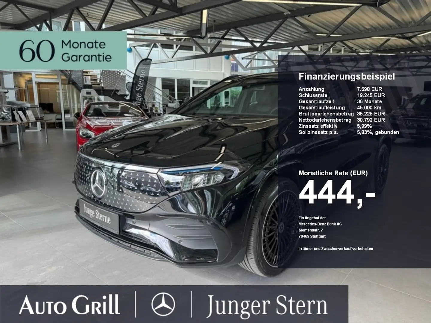 Mercedes-Benz EQA 300 4M AMG Adv Plus Night 20Zoll 360 Flexbon Negro - 1
