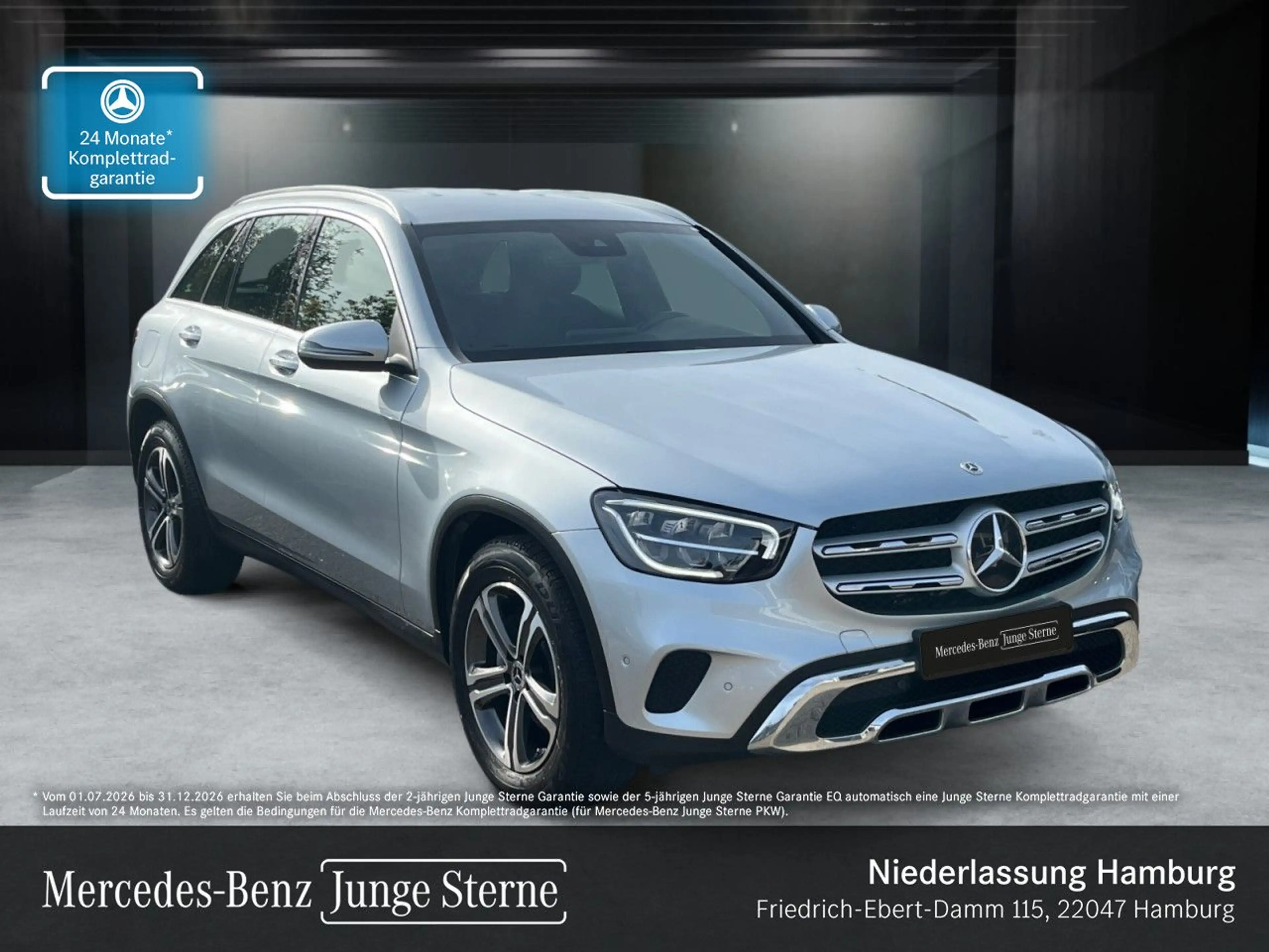 Mercedes-Benz GLC 200 4M AHK+LED+KAMERA+SPUR+TOTW+KEYLESS+9G