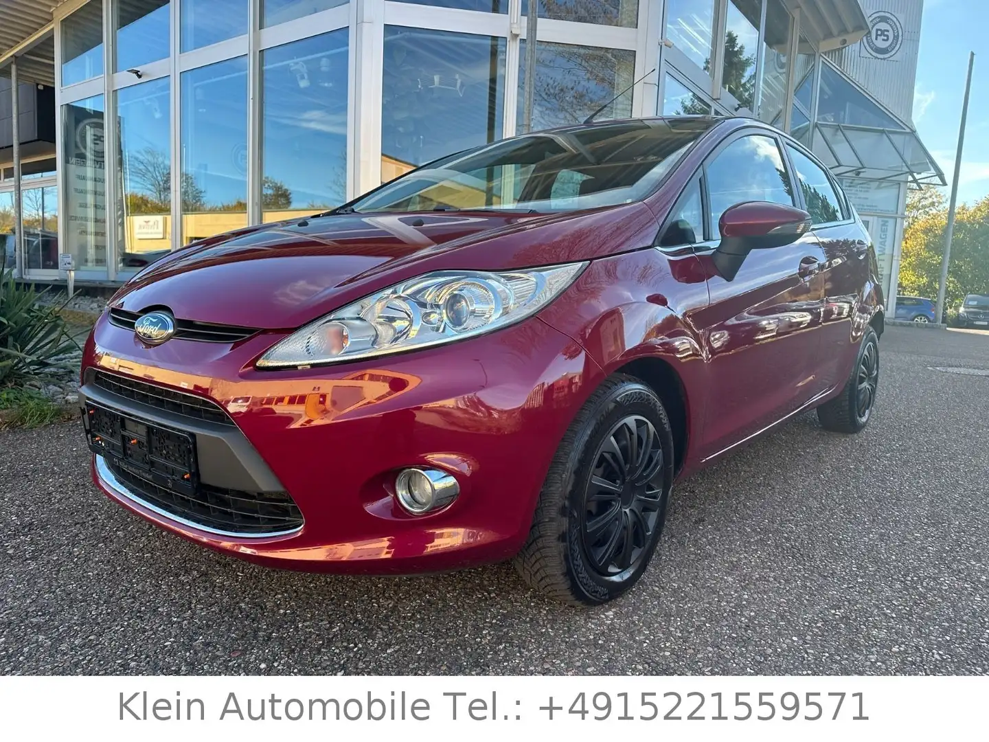 Ford Fiesta Titanium 1.25 Klima 2.Hand PDC Rouge - 1