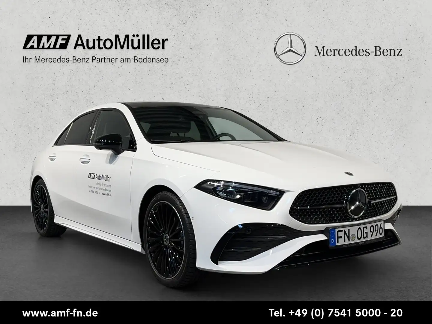 Mercedes-Benz A 200 A 200 LIM AMG-LINE PANO+NIGHT+360°+MB-LED+AMBIEN Wit - 1