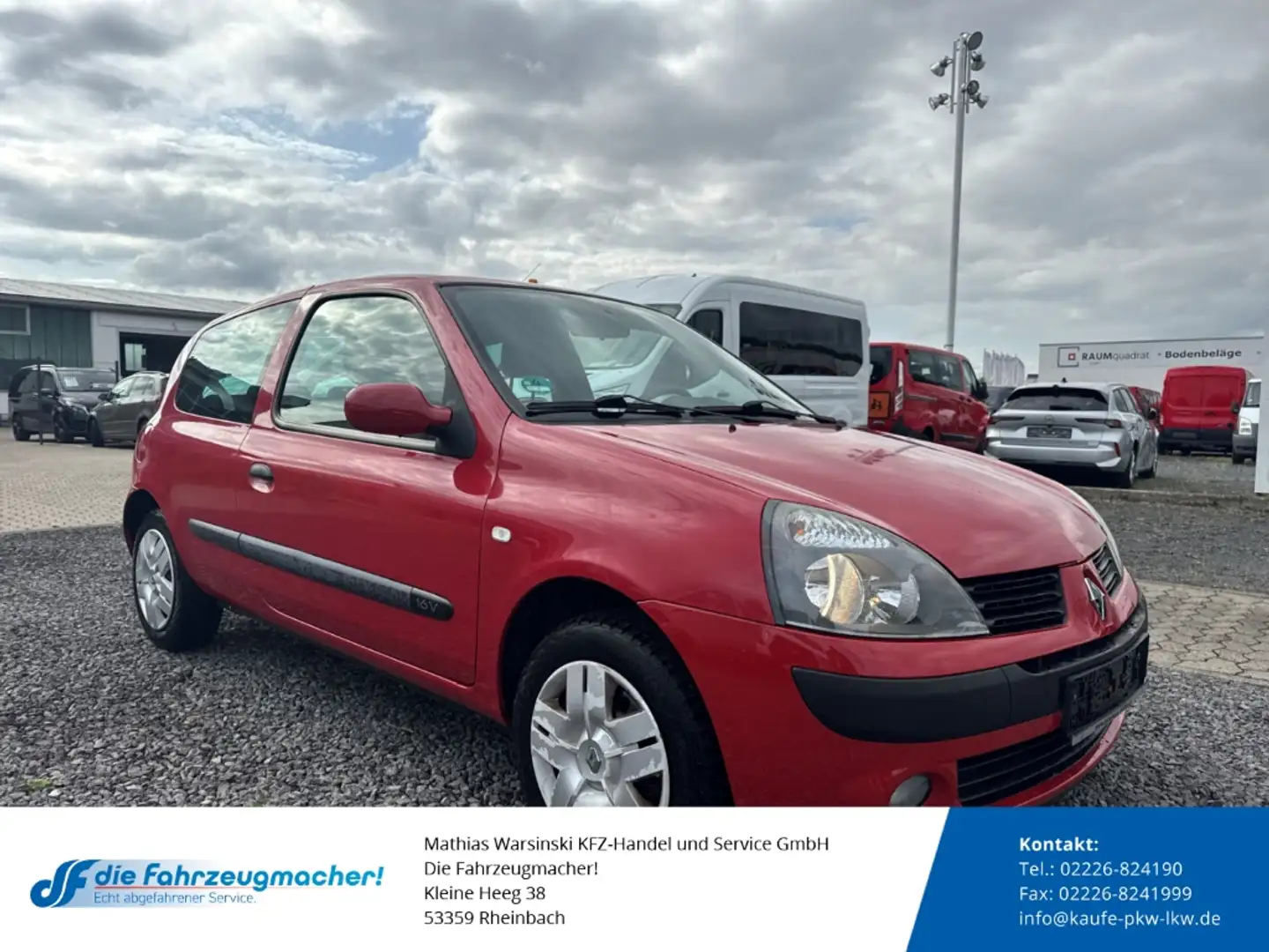 Renault Clio II Dynamique EXPORT SHZ Sportsitze Klima el.SP Spi Rot - 1