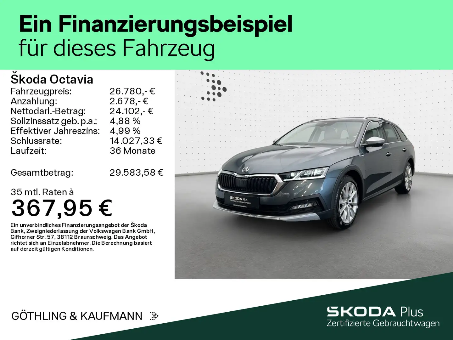 Skoda Octavia Scout Combi 2.0 TDI*4x4*DSG*NAVI*HUD*MAT Grau - 2
