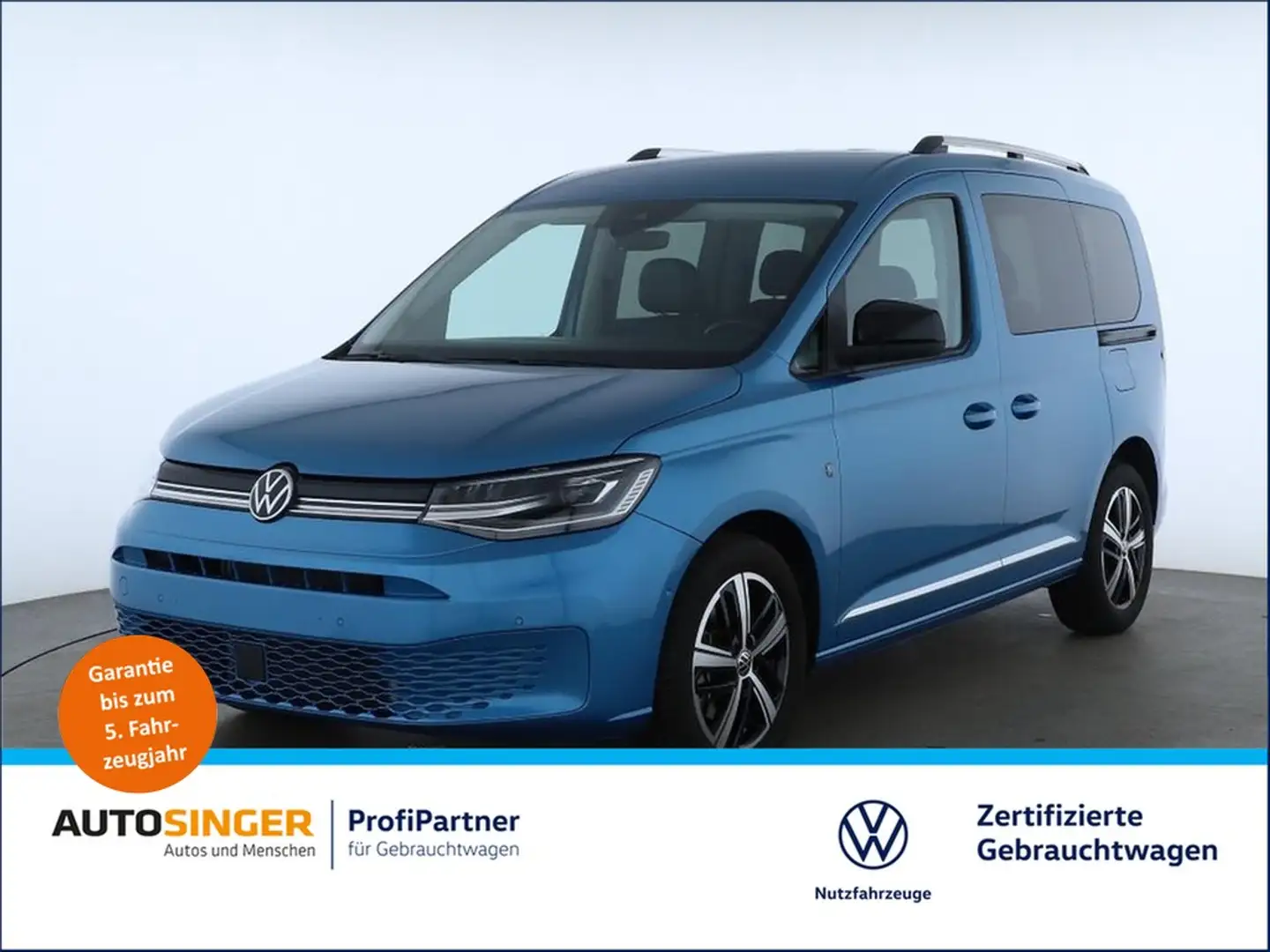 Volkswagen Caddy Style 2.0 TDI DSG *AHK*LED*R-CAM*ACC*NAVI* Blau - 1