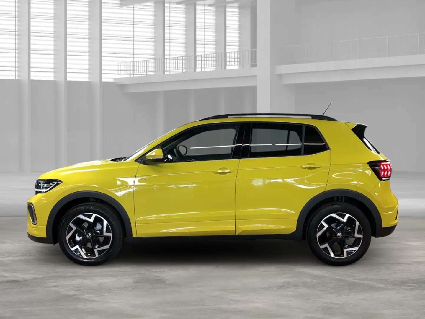 Volkswagen T-Cross R-Line 1.0 TSI DSG Sportpaket Navi LED Blendfreies Gelb - 2