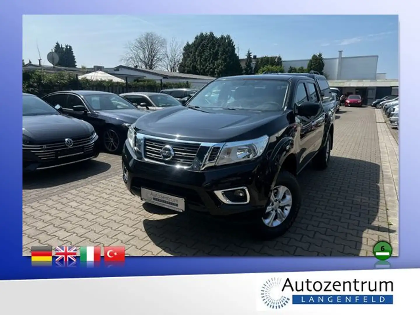 Nissan Navara 2.3 dCi NP300 Double Cab 4x4 AHK* Schwarz - 1
