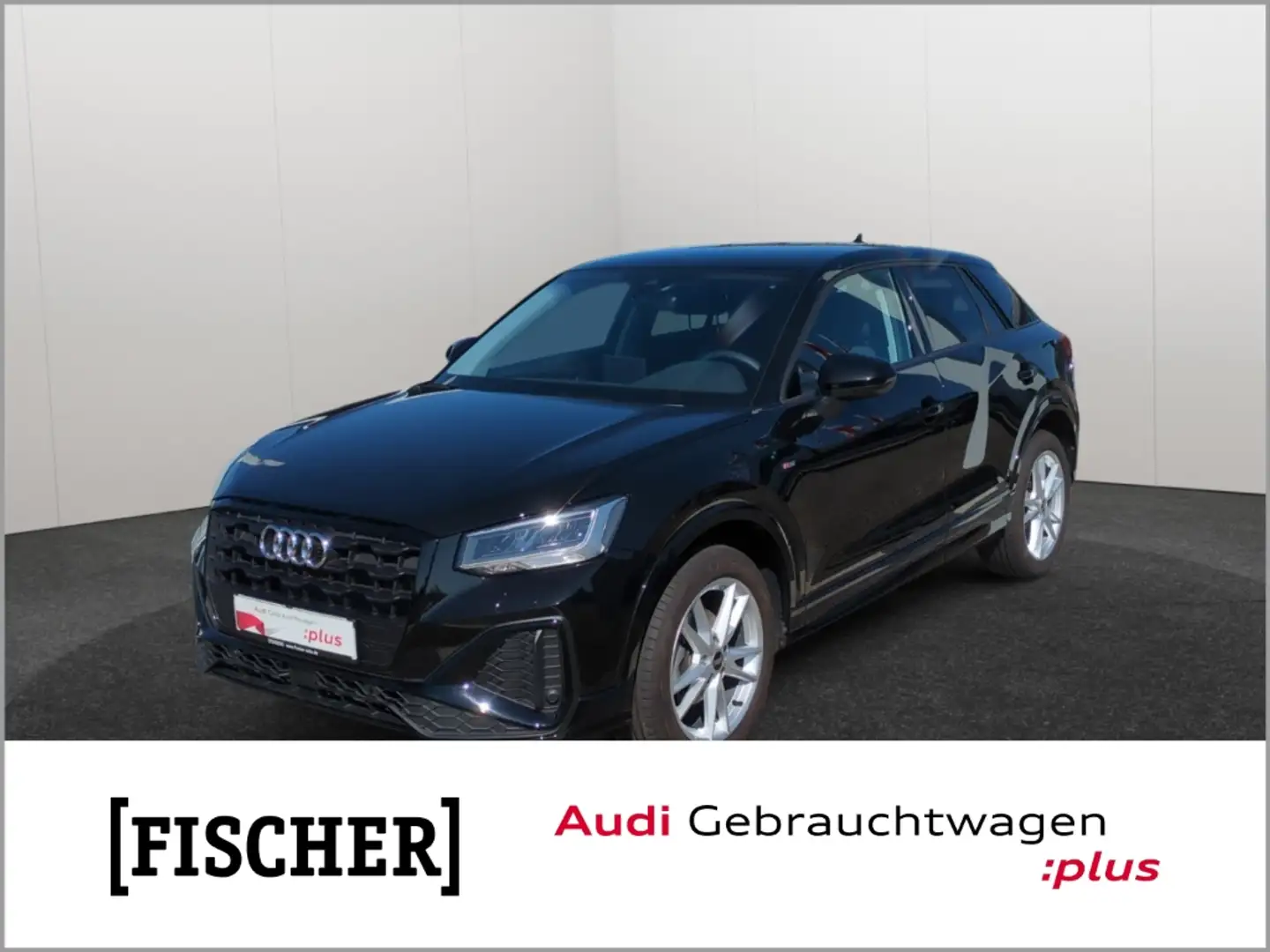 Audi Q2 30TFSI S line LED AHK SHZ Vorber. AHK Noir - 1