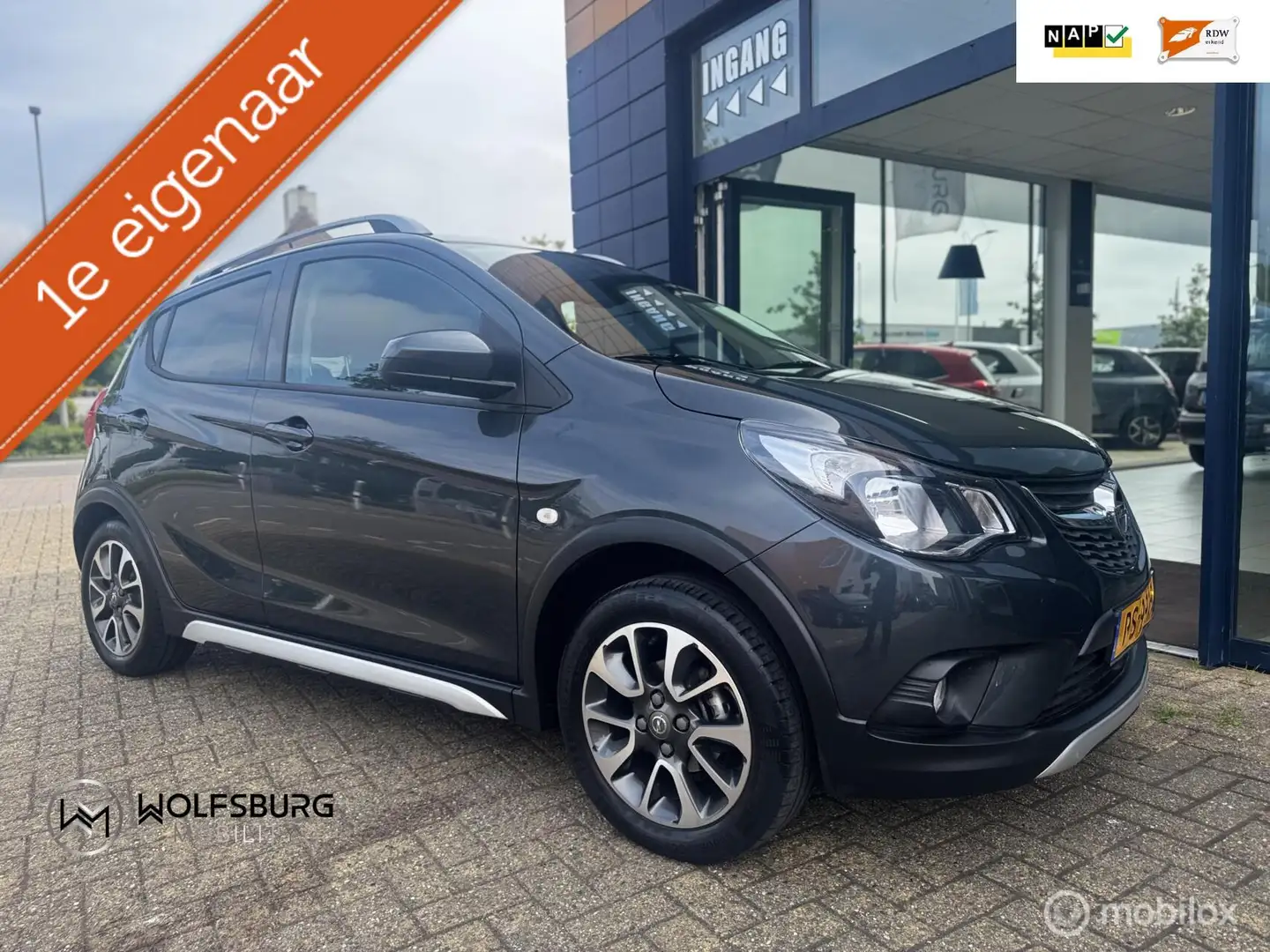 Opel Karl 1.0 Rocks Online Edition|1ste Eig.| NAP|Apple Carp Grau - 1