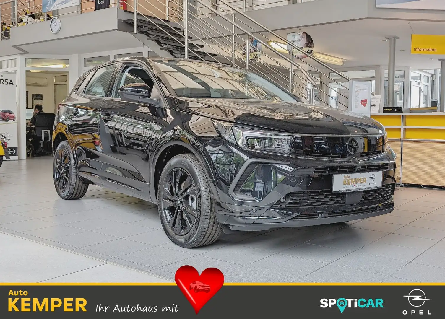 Opel Grandland X Grandland 1.2 Hybrid eDCT GS *Navi*Kamera* Schwarz - 1