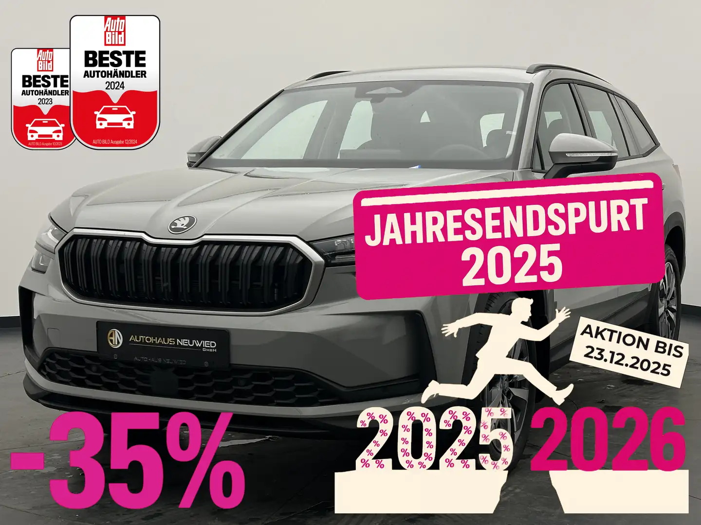 Skoda Kodiaq Kodiaq 1.5 TSI mHEV DSG +NAV+MATRIX+7-SITZ+AHK+ Gris - 1