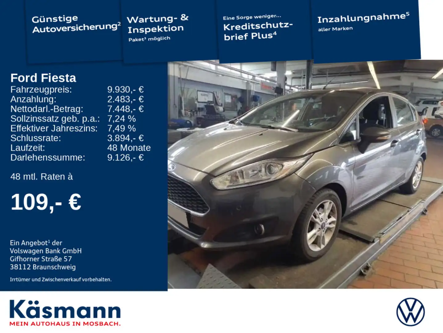 Ford Fiesta 1.0 EcoBoost Celebration PDC SHZ BT Gris - 1