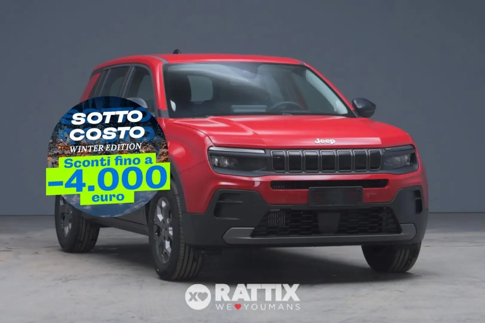 Jeep Avenger 1.2 Turbo e-Hybrid Longitude EDCT6 Červená - 1