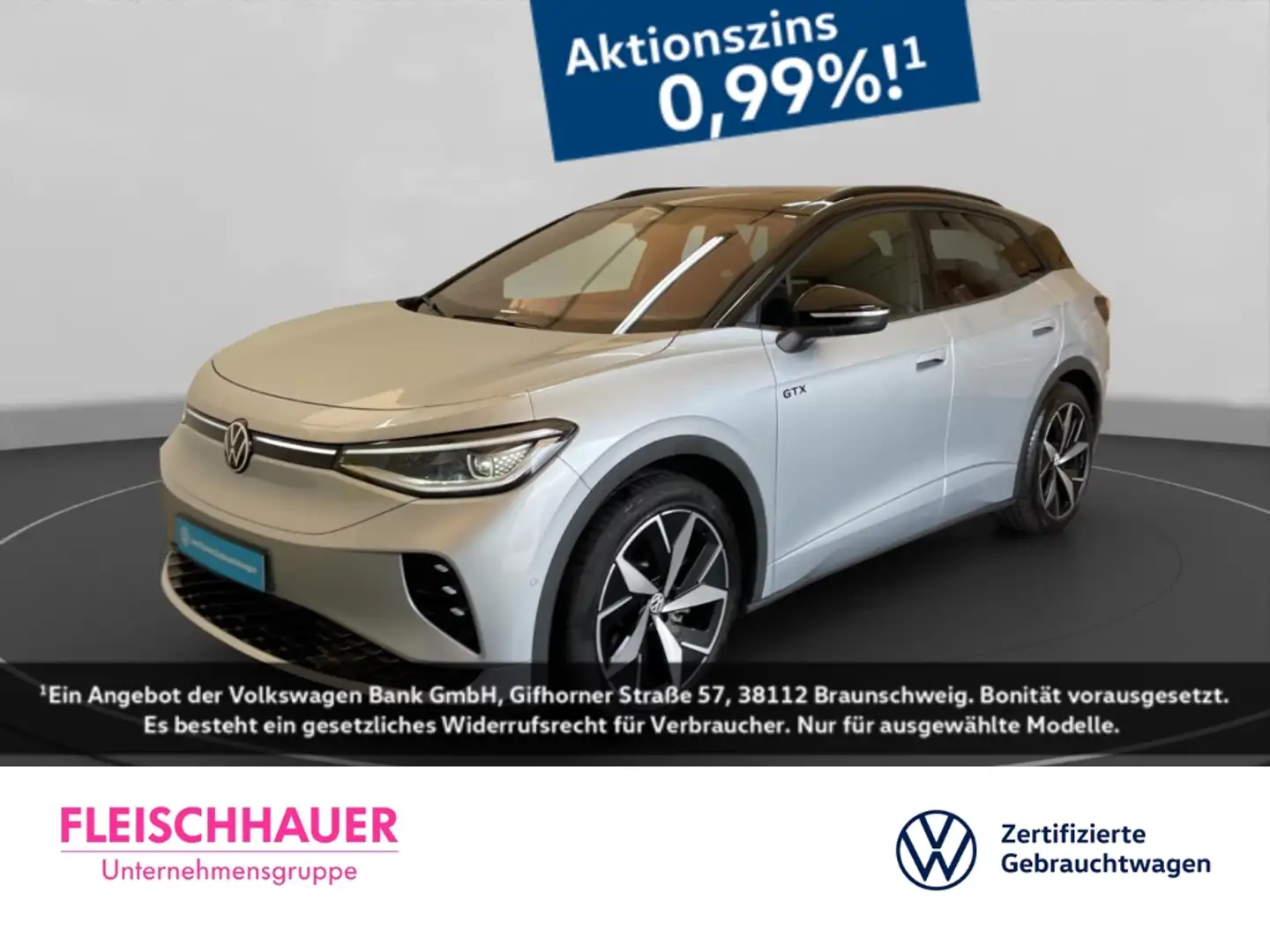 Volkswagen ID.4 GTX 4Motion mit Infotainment-Paket Sportpaket HUD Argento - 1