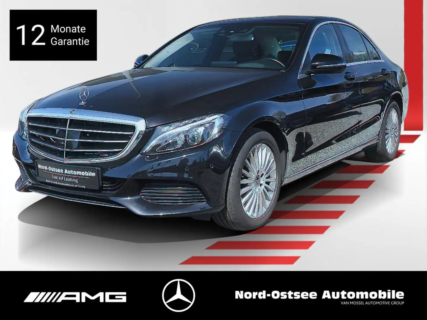 Mercedes-Benz C 300 Exclusive Comand ACC Kamera HUD LED SHZ Zwart - 1