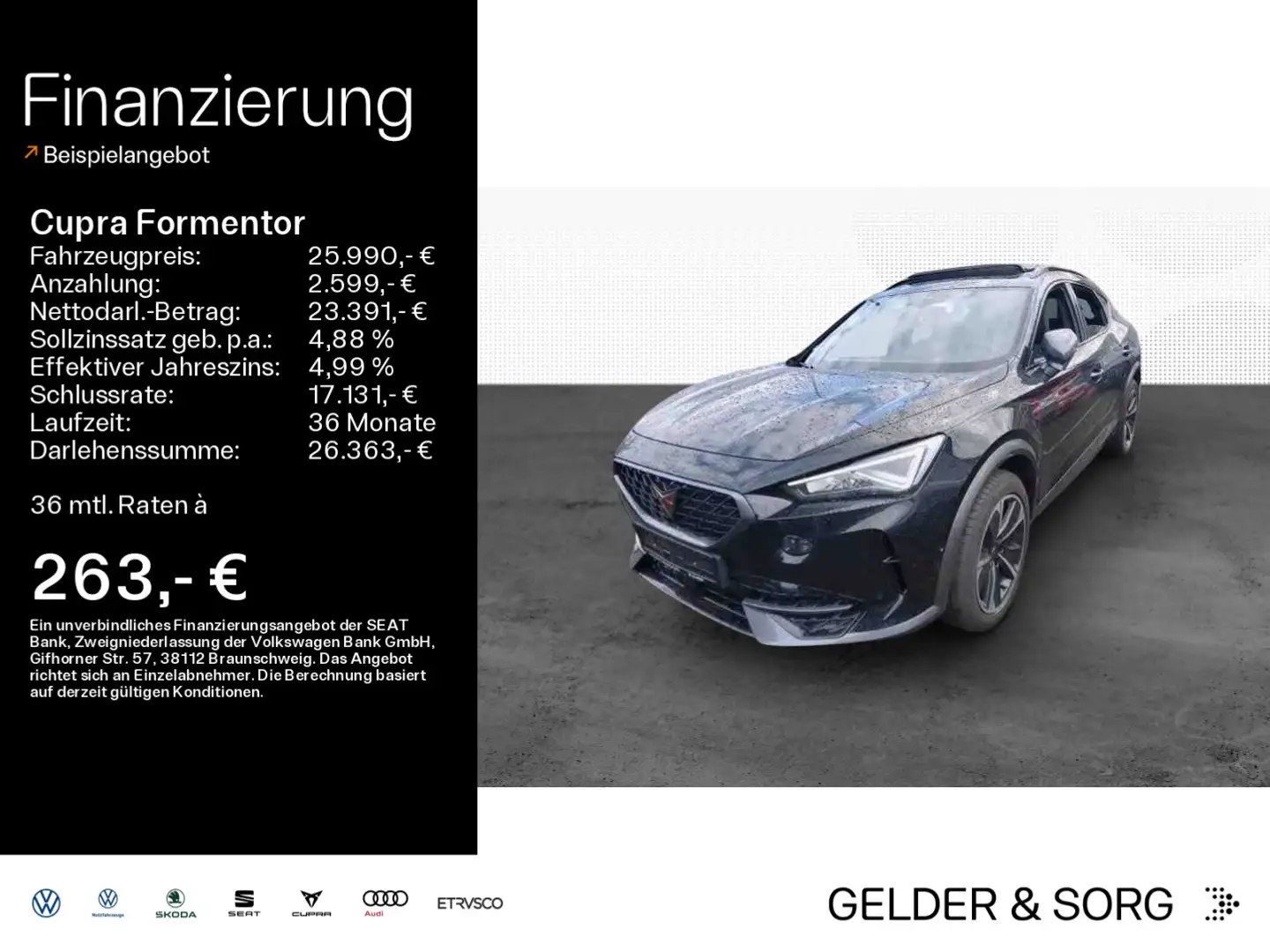 CUPRA Formentor 1.4 eTSI LED*Navi*Pano*Kamera Nero - 1