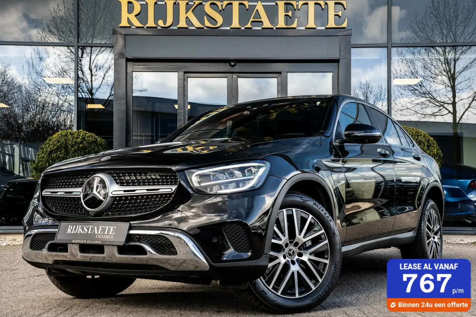 Mercedes-Benz GLC 300 Coupé 300de 4MATIC|PANO|20''|TREKHAAK Zwart - 1