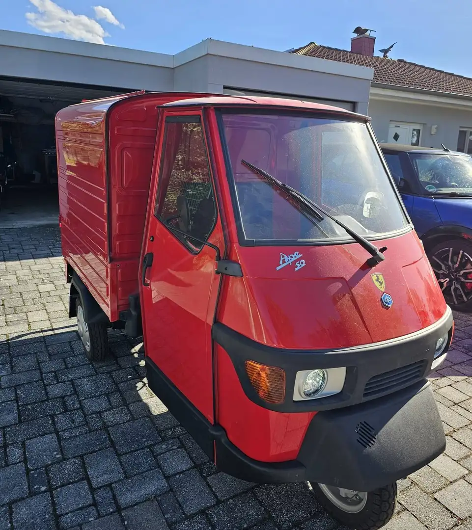 Piaggio Ape APE 50 Kasten Rot - 1