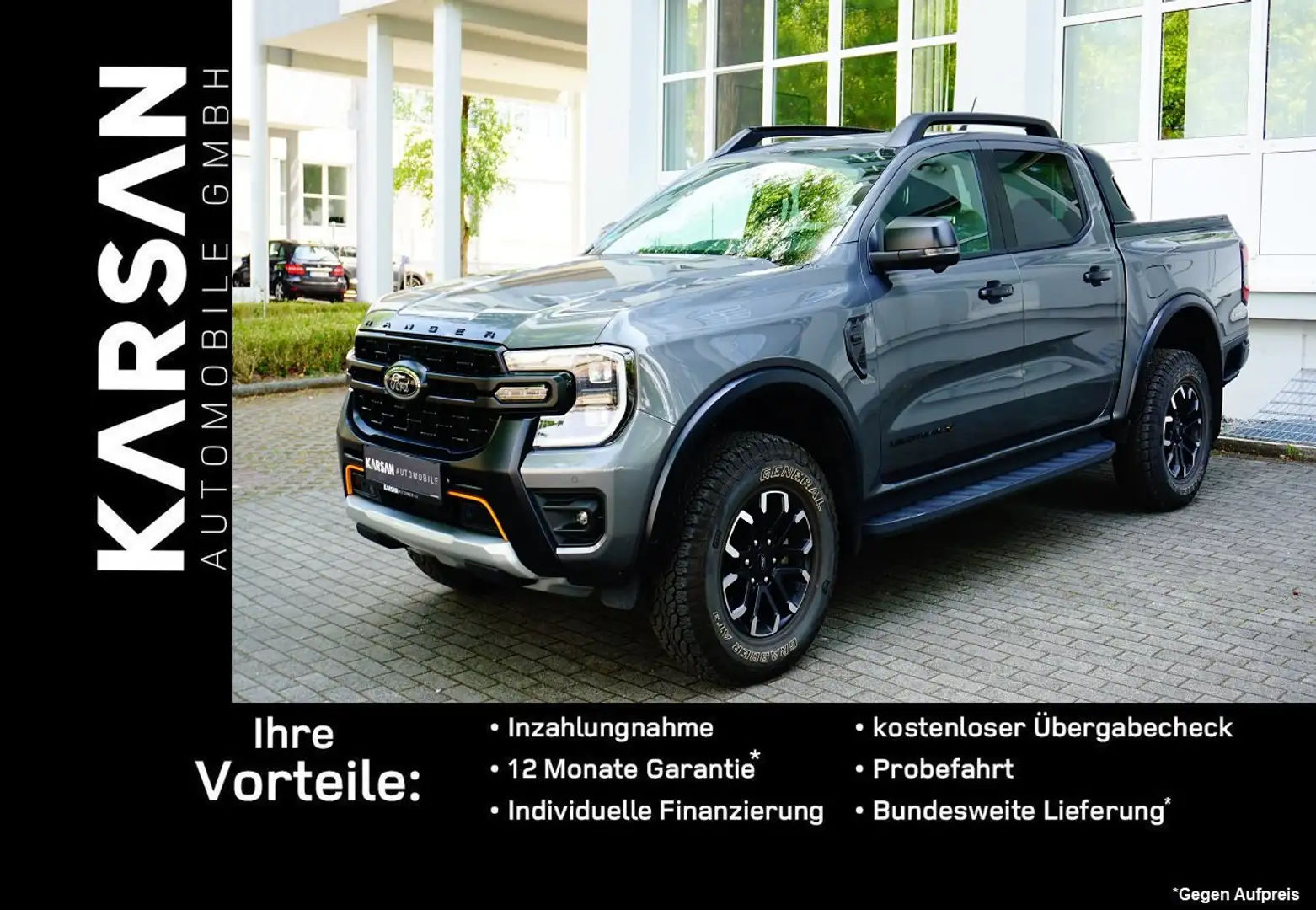 Ford Ranger Wildtrak X e-4WD Doppelkabine/R.KAMERA/NAVI/ Grijs - 1