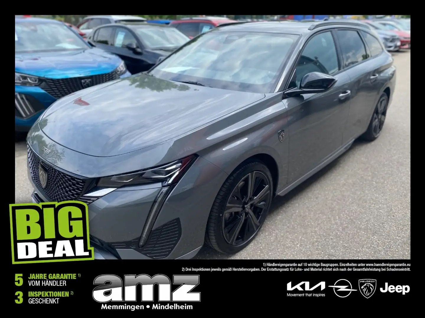 Peugeot 308 1.5 BlueHDi 130 SW GT Matirx LED* 360° Grau - 1