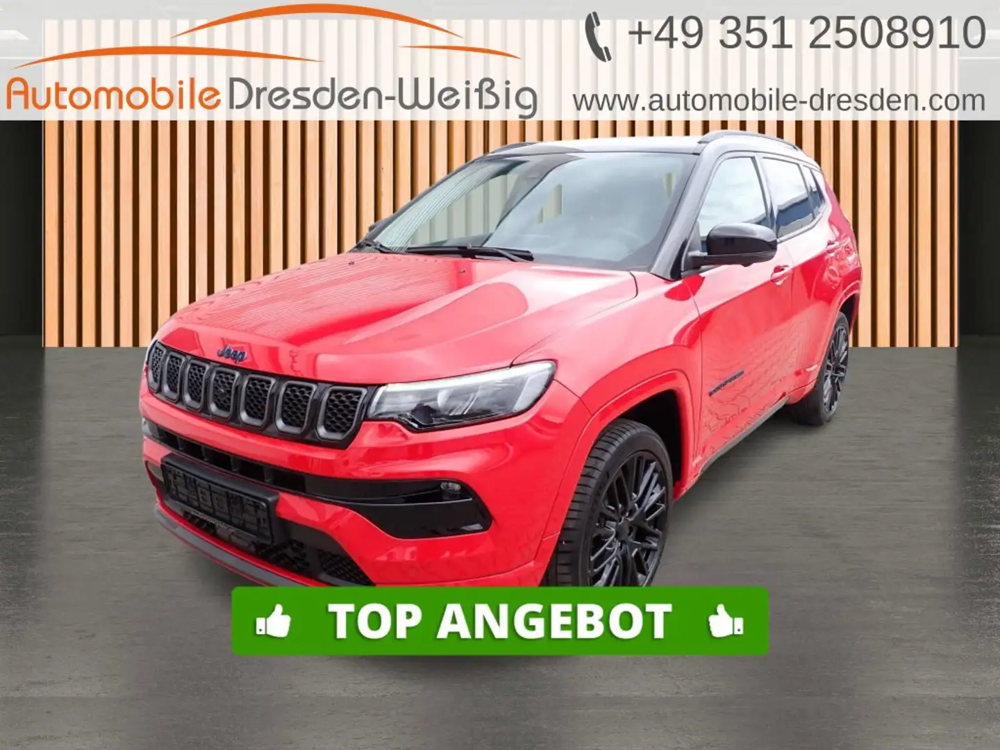 Jeep Compass S Plug-In Hybrid 4xe*Navi*ACC*Alpine*19 Červená - 1
