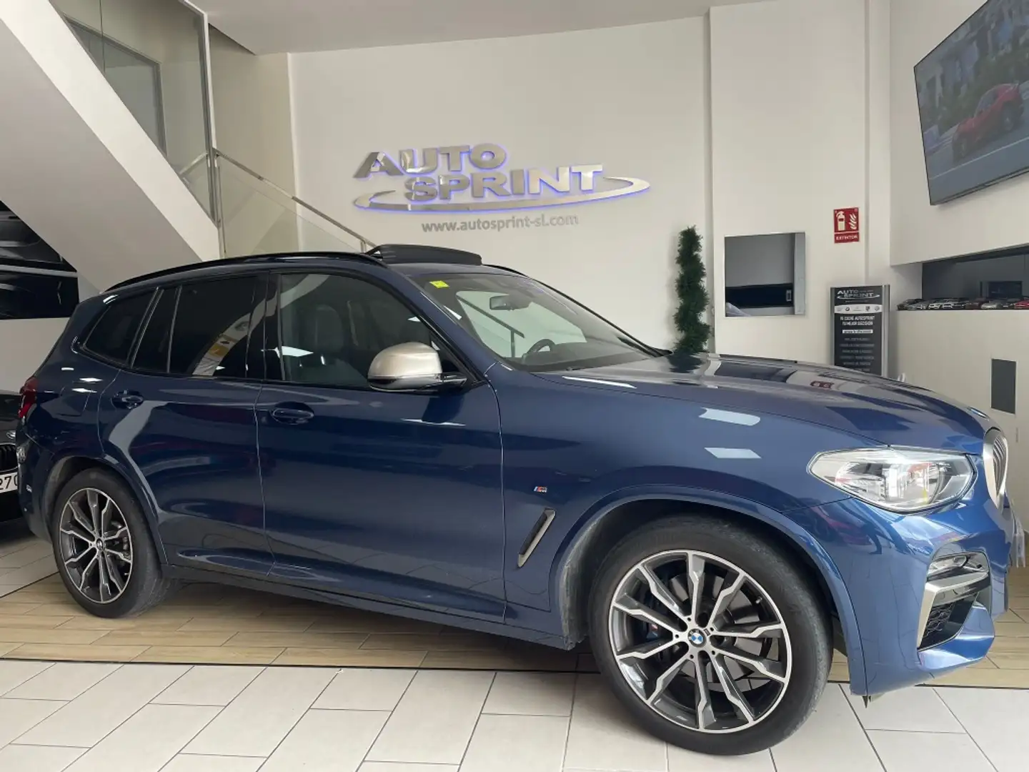 BMW X3 M40d Bleu - 2