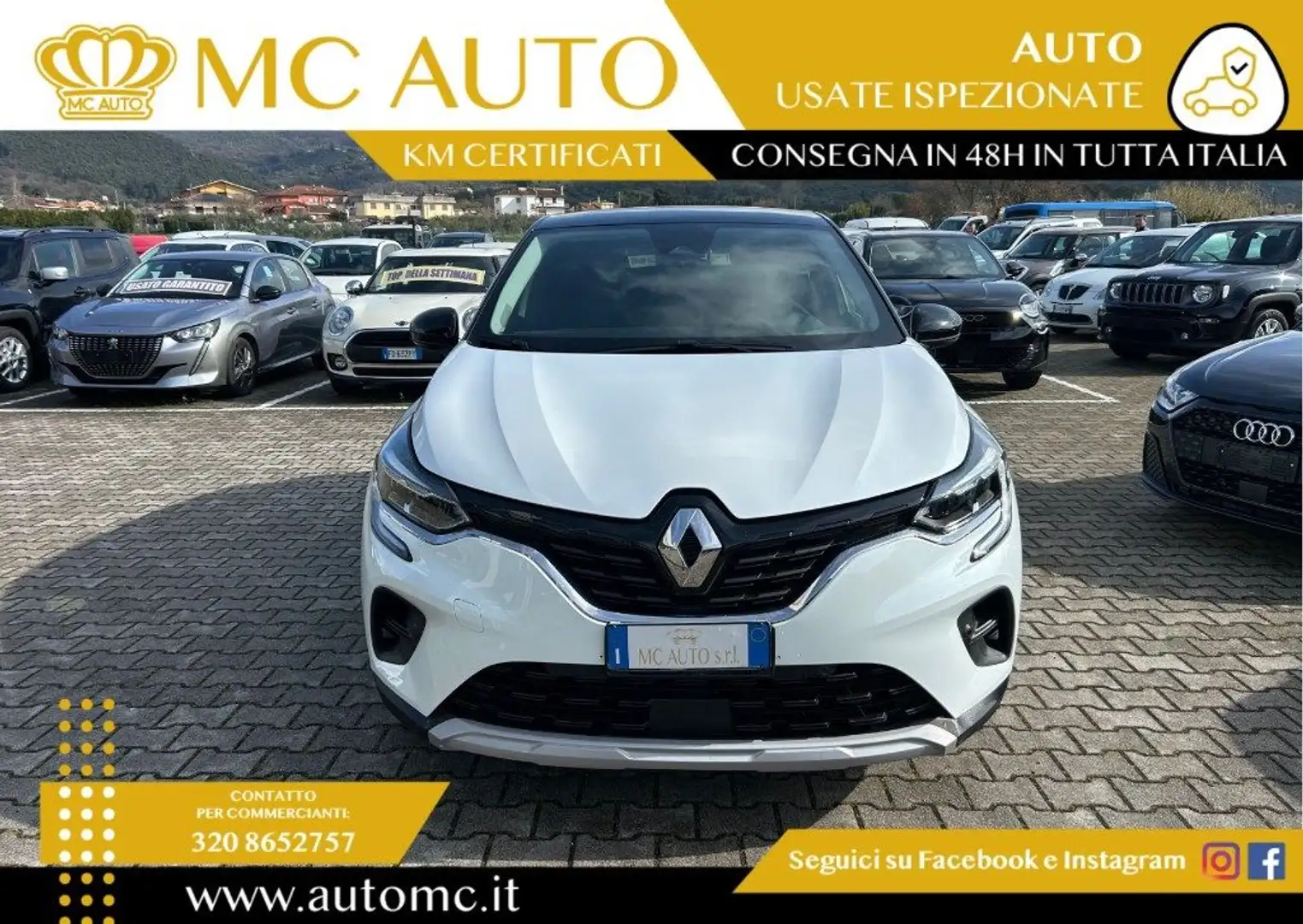Renault Captur TCe 100 CV GPL Business PROMO CON FINAZIAMENTO Bianco - 2