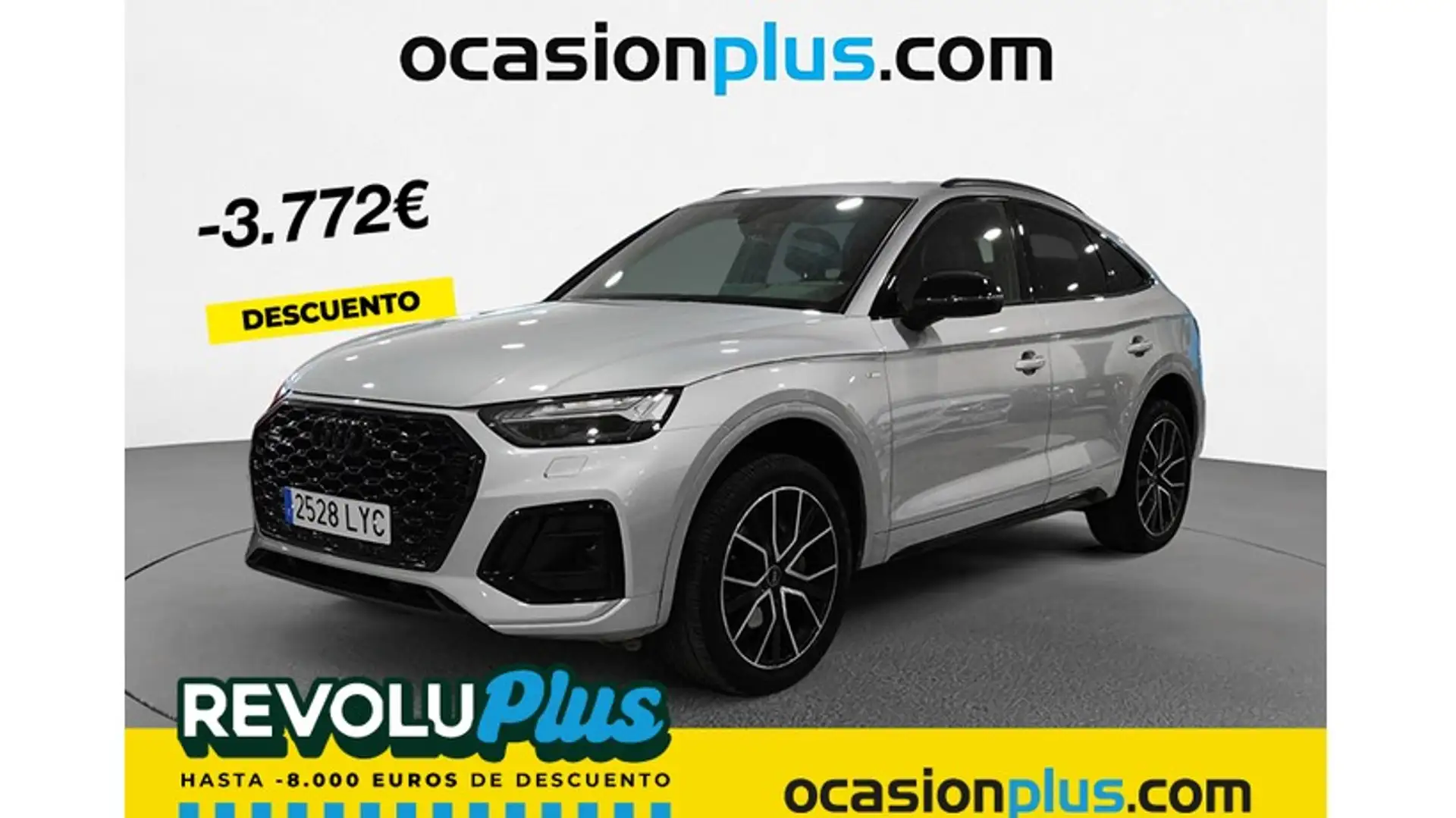 Audi Q5 Sportback 40 TDI quattro-ultra Black line S tronic Silber - 1
