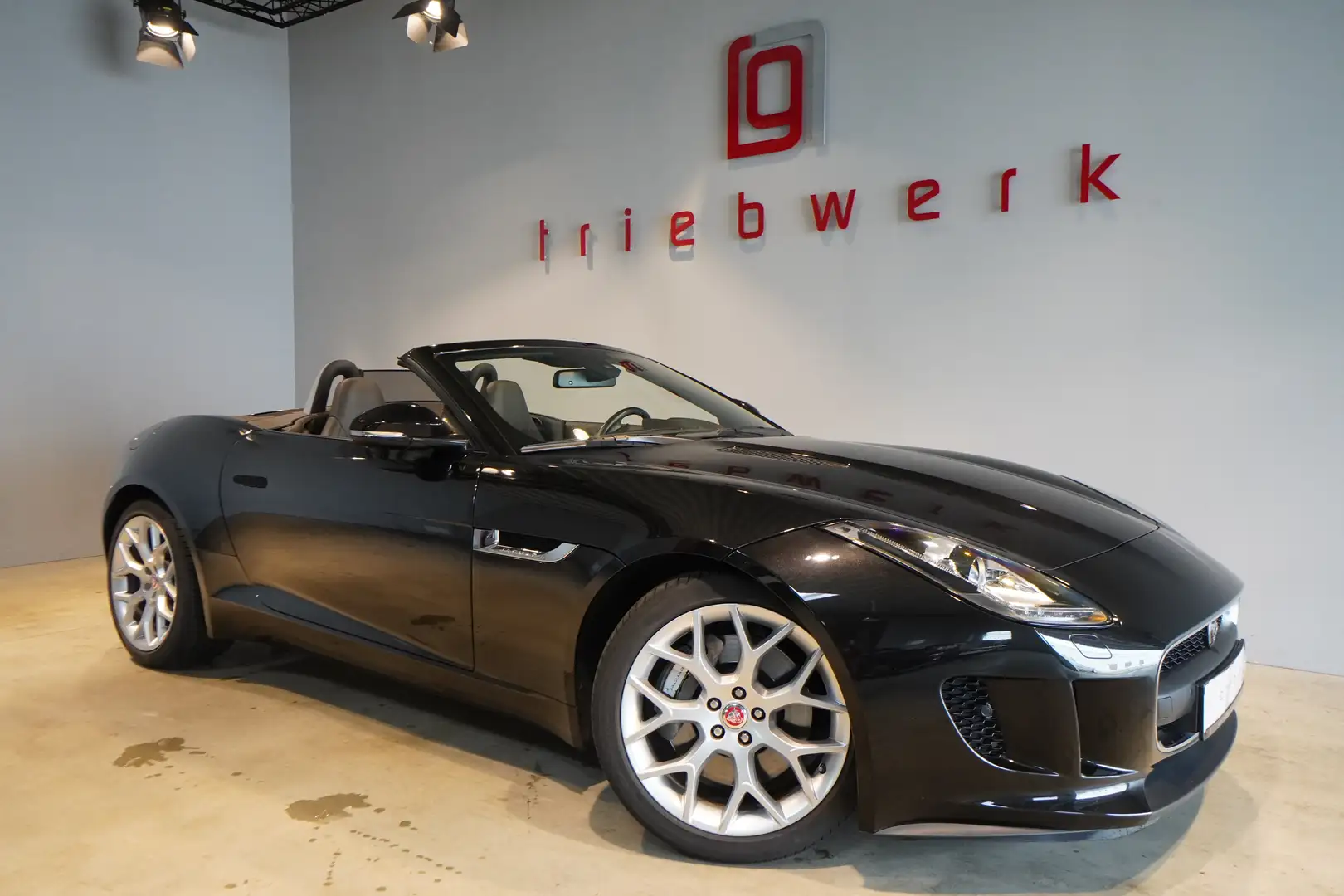 Jaguar F-Type 3.0 V6 Cabriolet*BRD FZG*nur 55000KM* Negro - 1