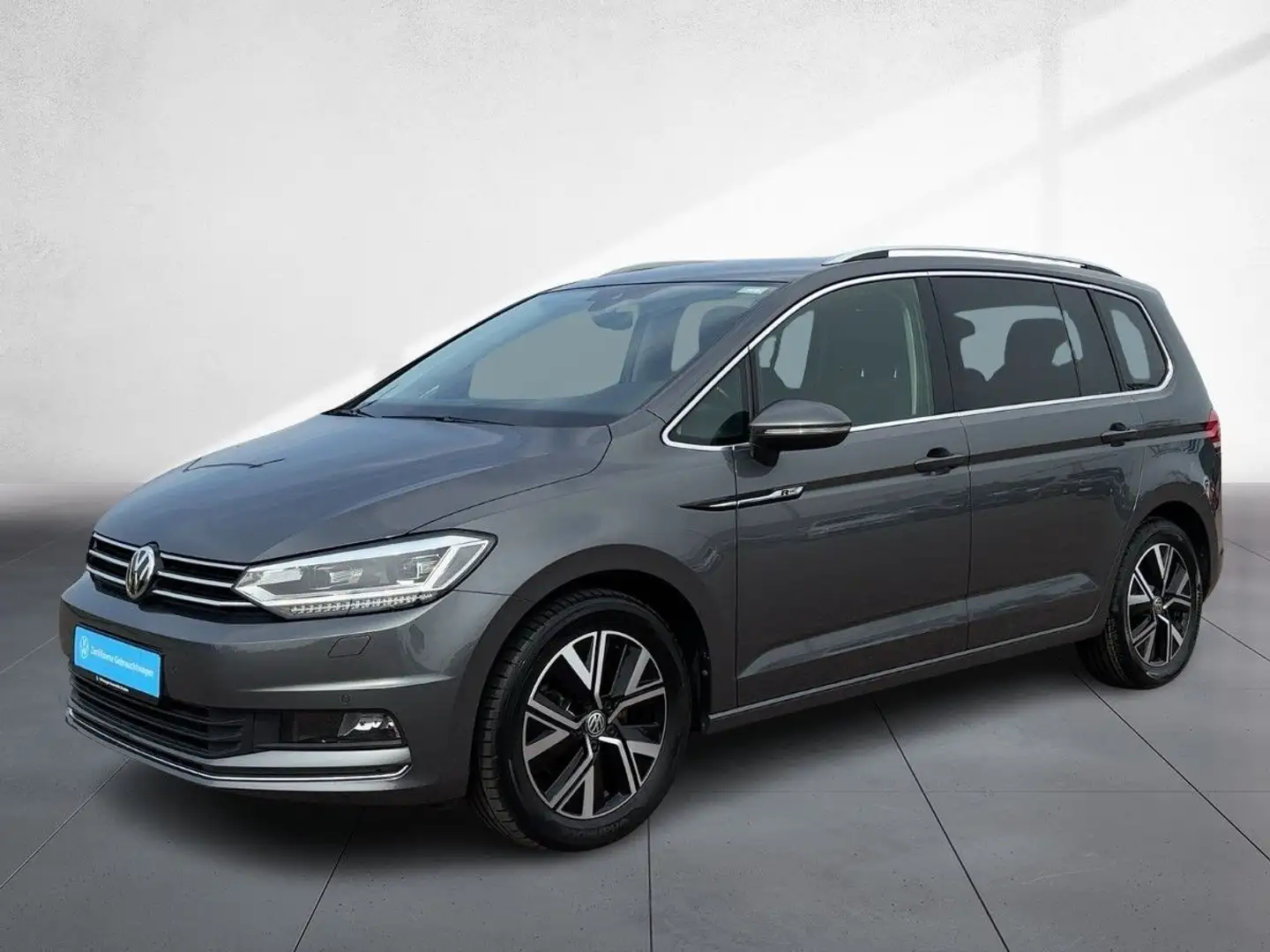 Volkswagen Touran 2.0 TDI DSG Highline AHZV LED Kamera Navi Grijs - 2