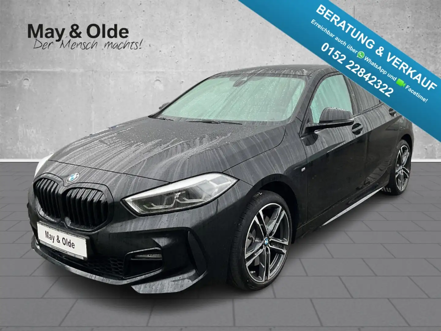 BMW 120 i M Sport Autom. Navi Adap.LED Pano AHK Hifi Schwarz - 1