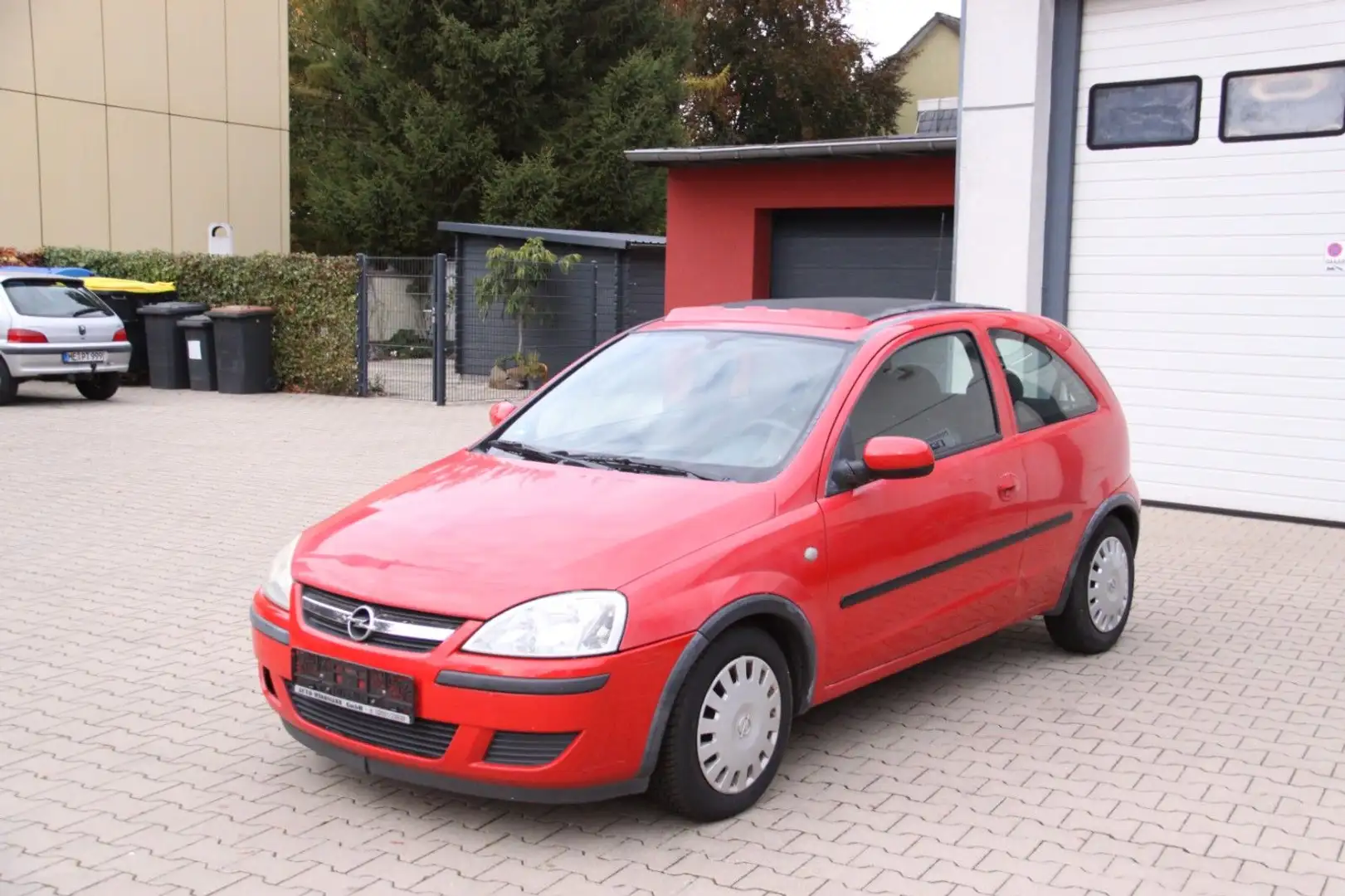 Opel Corsa C Enjoy Faltdach / Ganzjahresreifen crvena - 2