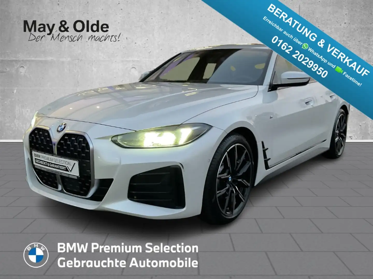 BMW 430 Gran Coupe i xDrive M Sportpaket LED ACC Navi HiFi Blanc - 1